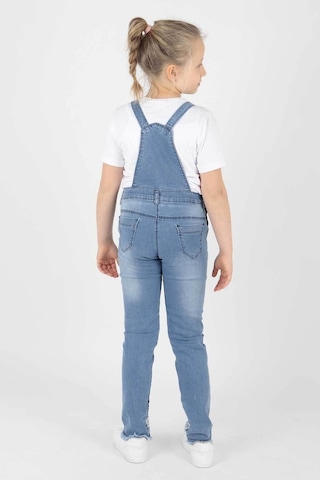 Ahengim Ahenk Kids Kız Paça Pullu Bahçıvan Tulum Mavi