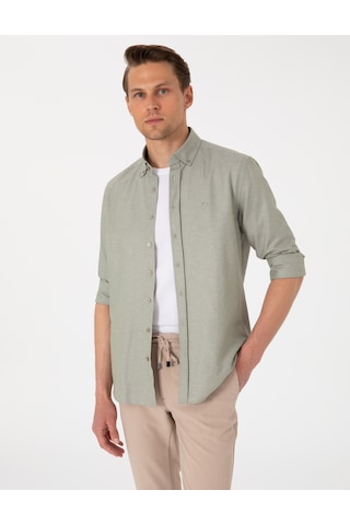 Pierre Cardin Erkek Haki Gömlek Desenli 50306996-vr027 Haki