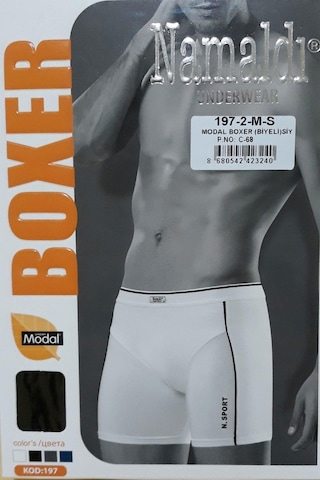 Namaldı Erkek Modal Likralı Biyeli Boxer 197 - 6 Adet 001