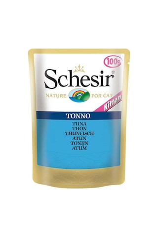 Schesir Nature For Cat Ton Balıklı Pouch Yavru Kedi Yaş Maması 100 G