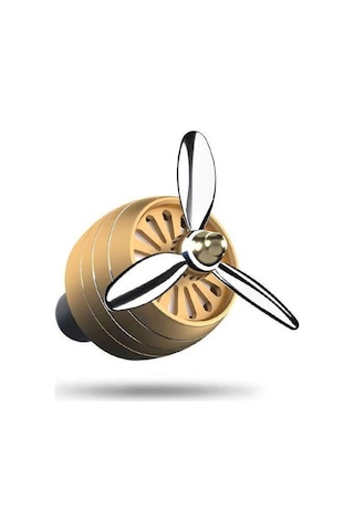 Youmex Oto Klima Çıkışlı Pervanelı Kokusu - Alüminyum Vücut, Hızlı Koku Dağıtımı, Koku Giderici, Uzun Süreli Kokulu Altın Gümüş