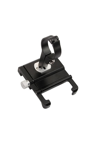 Gub Pro 7 Alüminyum Cnc Bisiklet Ve Motosiklet Telefon Tutucu Silikon Ağ Destekli, 31.8mm Gidon Uyumlu Siyah