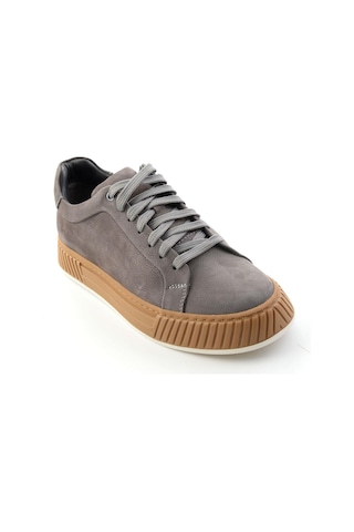 Bambi Gri Nubuk Hakiki Deri Erkek Sneaker E01774007001