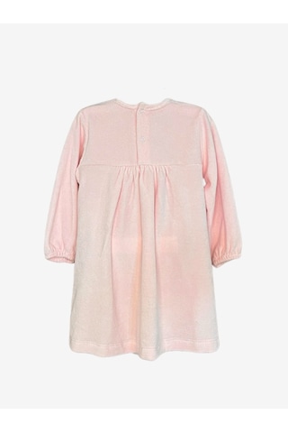 Flexi Kız Bebek Kadife Elbise-481 Pembe