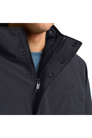 Jack Wolfskın Jack Wolfskin Cold Camp Coat Erkek Mavi Outdoor Ceketi C0413 Lacivert