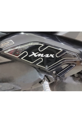 Yamaha Xmax 2014-2017 Tank-Yan-Kaş Pad Set Siyah Beyaz