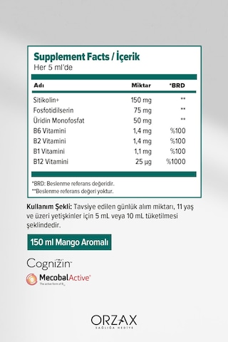 Cogniven Likit Sıvı 150 Ml