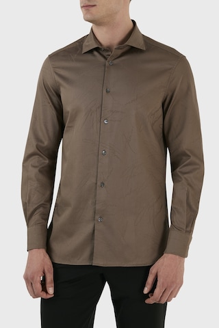 Emporio Armani Erkek Gömlek 3R1C86 1NVYZ 0440 TOPRAK Kahverengi