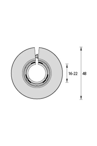 Bprıx Dekoratif Boru 16-22 Universal Kapak 155870642 Beyaz