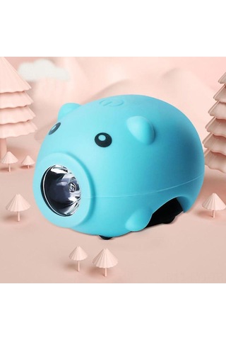 Youtek Siyah Usb Şarjlı Bisiklet Ön Lamba, 3 Işık Modu + 5 Sesli Hoparlörlü, Dağ Bisikleti Yollu Çocuk Bisikletleri İçin