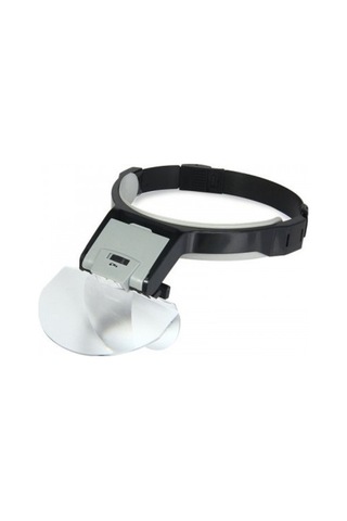 Özel Seri Hobi Ürün Aksesuar Lens Takmalı 5 Lenslı Led Lambalı Şapka Tip Büyüteç
