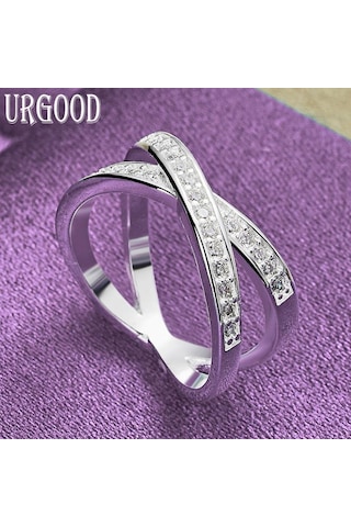 925 Ayar Gümüş Aaa Zirkon Yüzük Güzel Hediye Takı