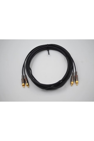 Amfi Rca Kablosu 3 Metre - El Yapımı %100 Bakır Anfi Rca Ses Kablosu - 3 Metre