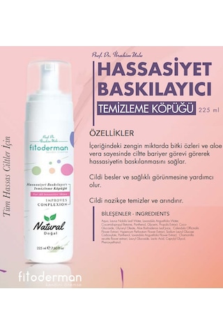 Fitoderman Hassasiyet Baskılayıcı Temizleme Köpüğü 225 ML