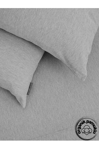 Lotus Tek Kişilik 100x200 Lastikli Çarşaf Takımı Gri