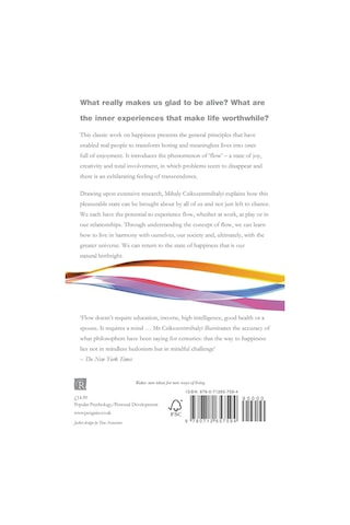 Flow: The Psychology Of Happiness