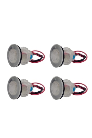 4'lü Tekne Merdiven Lambası. 12v. Kabin Lambası. Mavi Led Mavi