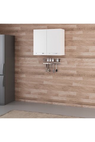 Minar Mutfak Üst Modül 2dk1r 80cm Dolap Beyaz - B1