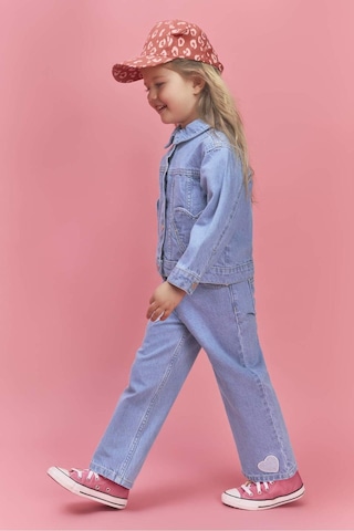 Defacto Kalp Patchli Pamuklu Pantolon Kız Bebek H0368A526SM