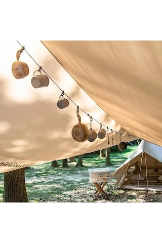 Naturehike Çok Fonksiyonlu Kancalı Asma İğ 4.3 Mt Siyah