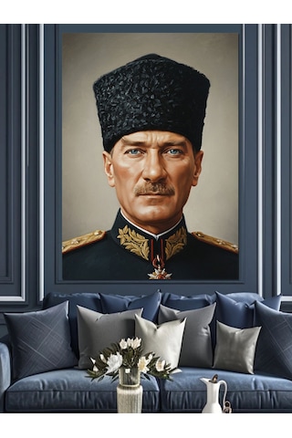 Ahşap Tablo Mustafa Kemal Atatürk İnsan Figürlü Tablolar