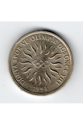 1994 Dünya Spor Ve Olimpik Düşünce Yılı Tedavül 10 Bin Lira Hat