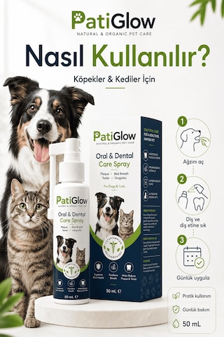 Patiglow Kedi Ve Köpek Ağız & Diş Bakım Spreyi