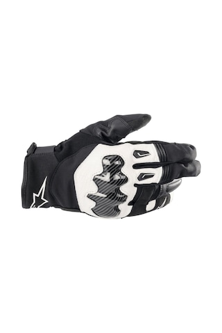 Alpinestars Smx-1 Drystar Korumalı Motosiklet Eldiveni Siyah Beyaz
