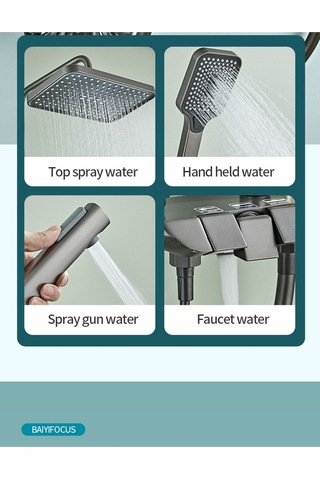 Nefa Yapı Piyano Gri Duş Ünitesi Diğer