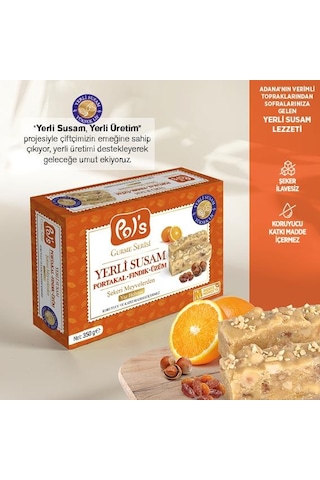 Pol's Gurme Yerli Susam Portakallı Fındıklı Üzümlü Yaz Helvası 350 G