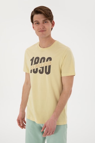 U.S. Polo Assn. Erkek Regular Fit Bisiklet Yaka Açık Haki Tişört 50306922-VR183