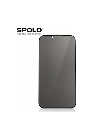 Spolo Apple iPhone Uyumlu 17e Hayalet Ekran Koruyucu Gizlilik Camı Yan Görüş Önleyici