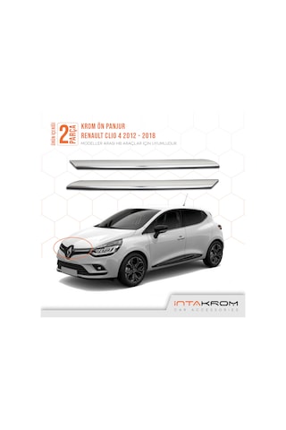 intakrom Renault Clio 4 Krom Ön Panjur 2 Parça - 2012-2018 - Hb - Sw