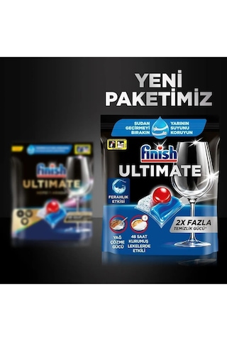 Finish Ultimate Bulaşık Makinesi Deterjanı Kapsül Tablet 96 Adet (48 x 2)
