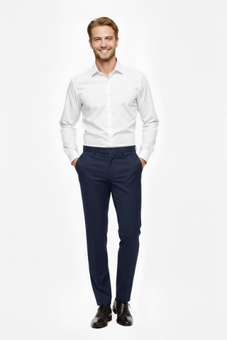 UKİ Uki Lacivert Comfort Fit Klasik Pantolon