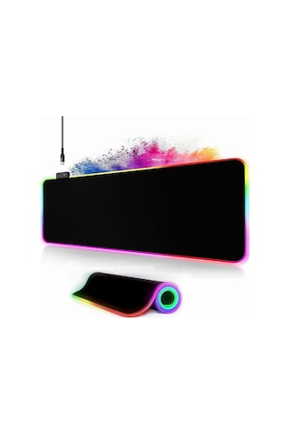 Owege Oyun Fare Altlığı Xxl 800 X 300 Mm Rgb Fare Altlığı, Büyük,