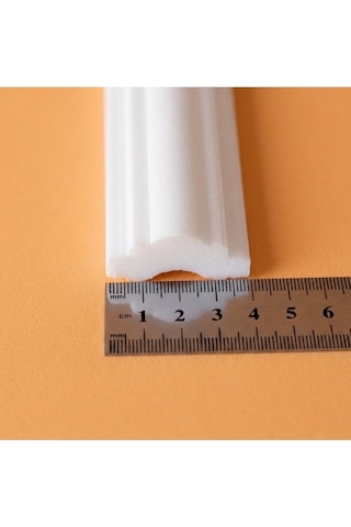 Dekoras Dekoratif Boyanabilir Strafor Hazır Kesimli Duvar Çıtası Paketi 4 Cm İç İçe
