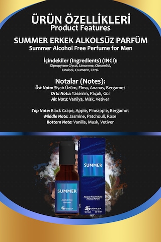 Gökçek Şifa Summer Erkek Parfüm EDP 10 ML
