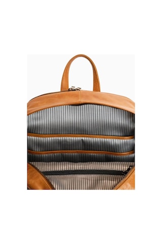 Ryoko Madison Full Grain Deri Unisex Sırt Çantası Tan 1