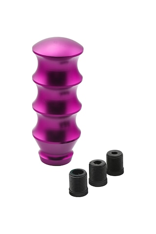 Dianziye Alüminyum Vites Topu - Evrensel Manuel Ve Otomatik Vites Uyumlu 8mm,10mm,12mm - Mor Renk - Konforlu Tutuş - Direk Montez Mor