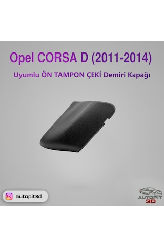 Opel Corsa D 2011 2014 Uyumlu Ön Tampon Çeki Demiri Kapağı