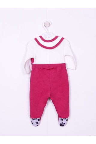 Aydodo Kız Bebek 5li Zıbın Set Pembe Bebe Takım Gülkurusu