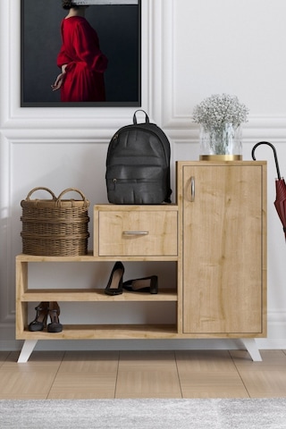 Decormet Retro Ayakkabı Dolabı Safir Meşe Safir Meşe