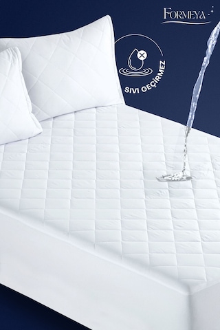 Formeya Kapitone Fitted Su Geçirmez Pamuk Yatak Koruyucu Alez 10 Ebat