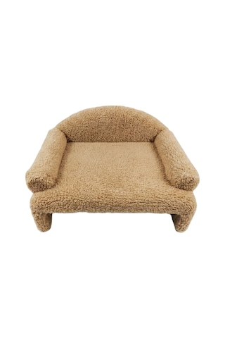 Reyo Pet Peluş Kedi Oturma Koltuğu Kedi Yatağı Kahve