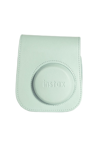 Fujifilm Instax Mini 12 Fotoğraf Makinesi + 10'lu Film + Çerçeve + Kare Albüm + Deri Kılıf Seti Yeşil