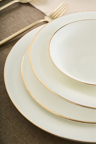 Karaca  Fine Pearl Fame 55 Parça 12 Kişilik Yemek Takımı Gold