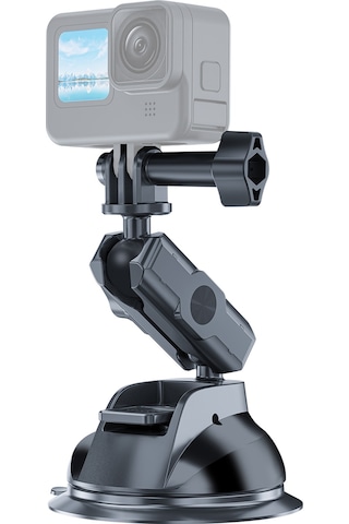 Teltree Telesın Te-suc-011 Spor Kamera Emici Tutucu, 360 Çift Toplu Döndürme, 10kg Yük Kapasitesi, Siyah Nilon Malzeme Siyah