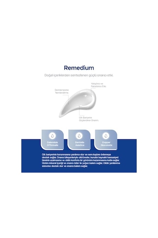 Remedium Sos Cilt Onarıcı Ve Yatıştırıcı Cica+ Bakım Kremi, 50 Ml Tahriş Hafifletmeye Yardımcı