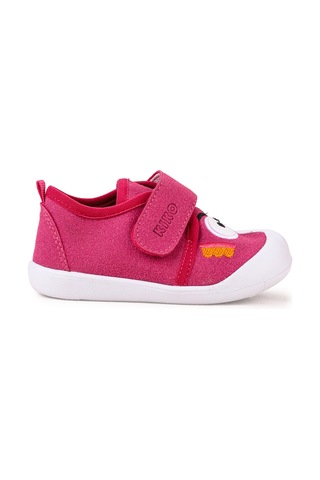 Kiko Kids Cookie Cırtlı Kız Bebek İlk Adım Panduf Ayakkabı Fuşya
